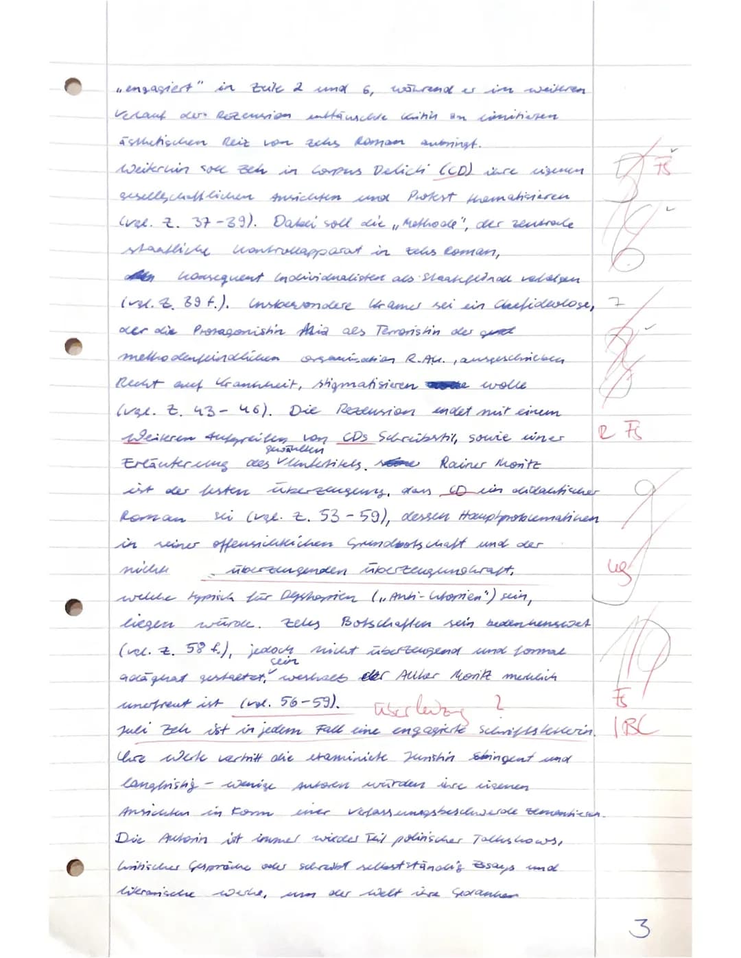 2. Klausur - Leistungskurs Deutsch - 12/1
Thema: Juli Zeh - Corpus Delicti
24.11.2023
Erlaubtes Hilfsmittel: Wörterbuch der deutschen Rechts