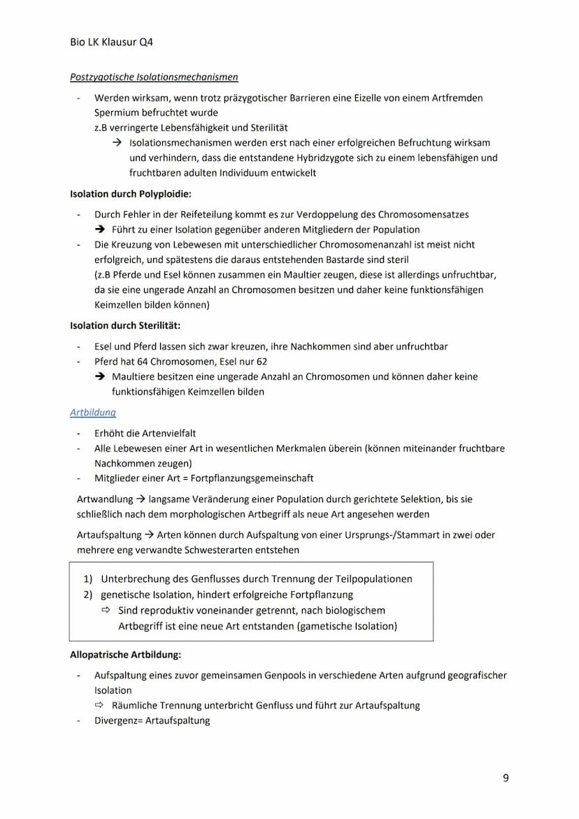Bio LK Klausur Q4
Begriff
Glossar
Polymorphismus
Art
Allel
Genpool
Variabilität
ökologische Nische
Population
Evolution
Evolutionsfaktor
Gen