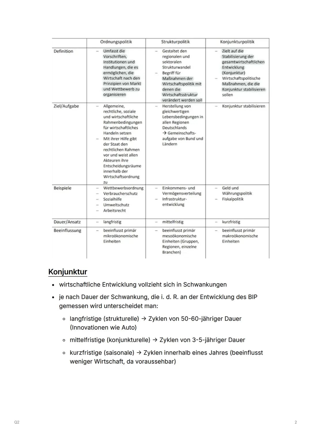 02
Q2
Q2.1 Konjunkturanalyse und Konjunkturpolitik-Herausforderungen
prozessorientierter Wirtschaftspolitik
▼ Beobachtung, Analyse und Progn