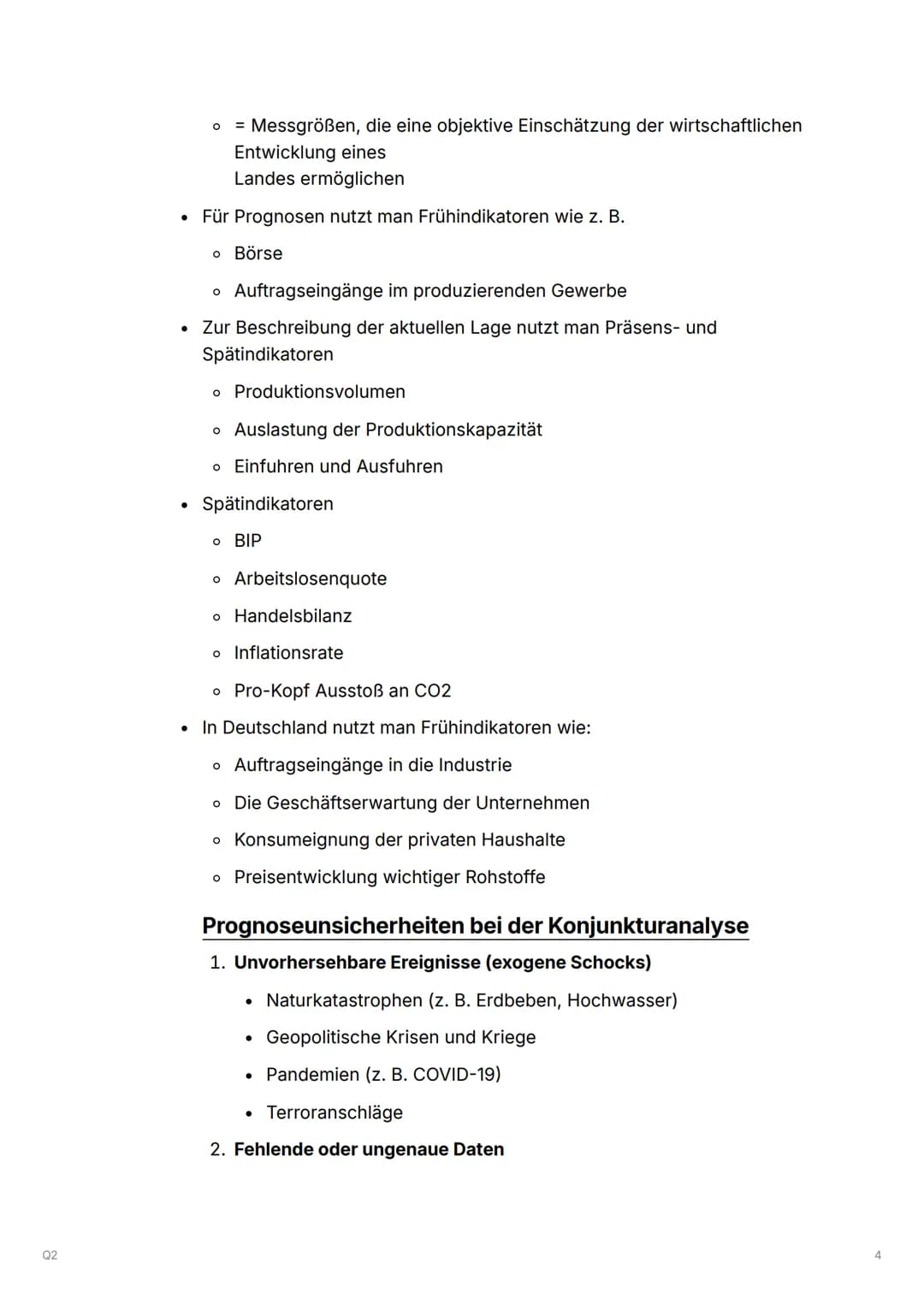 02
Q2
Q2.1 Konjunkturanalyse und Konjunkturpolitik-Herausforderungen
prozessorientierter Wirtschaftspolitik
▼ Beobachtung, Analyse und Progn