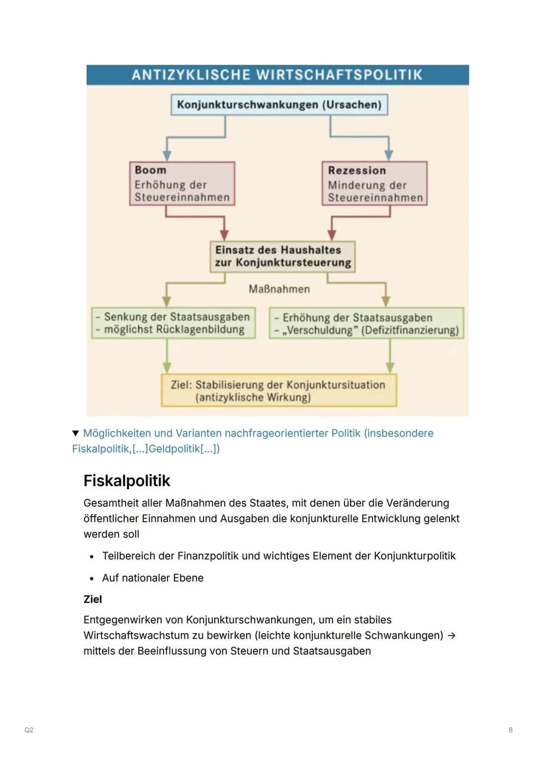 02
Q2
Q2.1 Konjunkturanalyse und Konjunkturpolitik-Herausforderungen
prozessorientierter Wirtschaftspolitik
▼ Beobachtung, Analyse und Progn