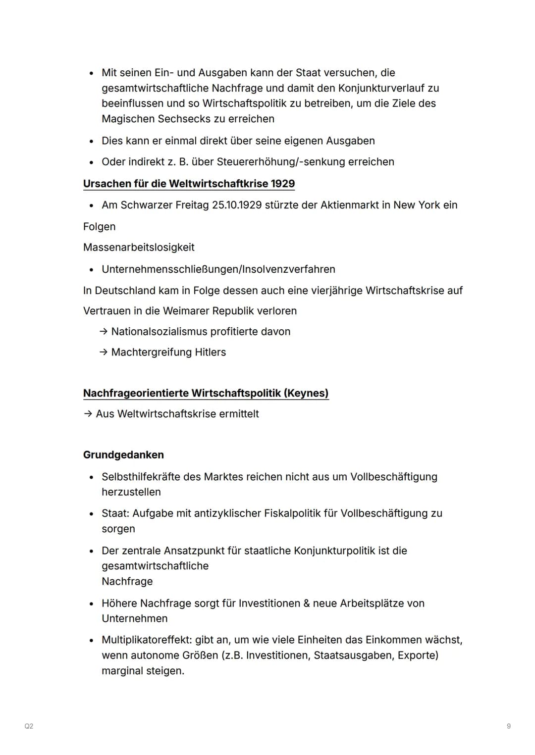 02
Q2
Q2.1 Konjunkturanalyse und Konjunkturpolitik-Herausforderungen
prozessorientierter Wirtschaftspolitik
▼ Beobachtung, Analyse und Progn