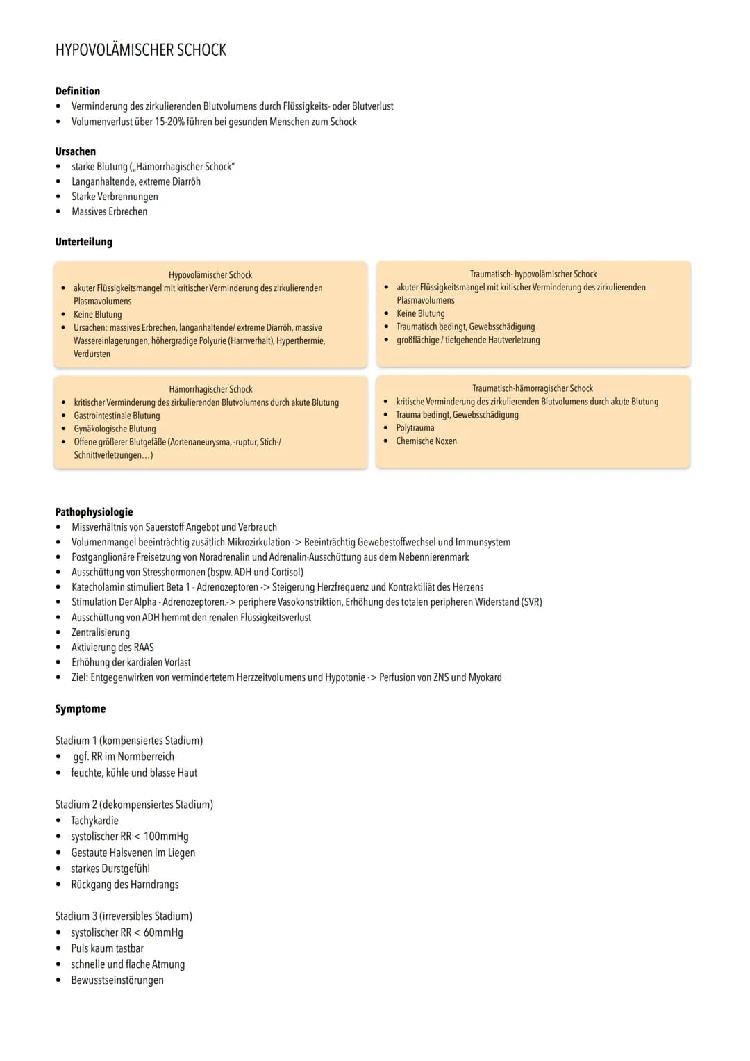 ●
DEFINITION SCHOCK S
• Blutkreislauf im Körper ist lebensbedrohlich gestört
●
Missverständnis zwischen Bedarf und Angebot an Sauerstoff -> 