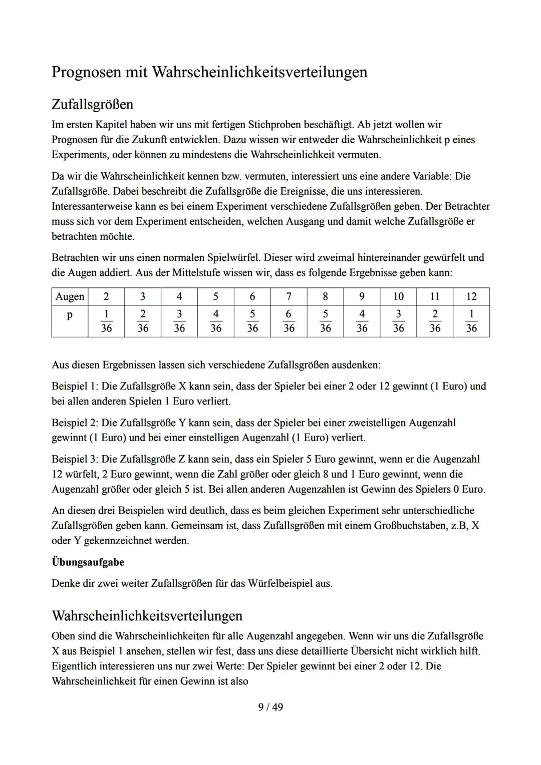 Skript Stochastik
Inhaltsverzeichnis
Ziele im Kernlehrplan..
Lage- und Streumaße von Stichproben..
Mittelwert, Medium und Co..
Kenngrößen im