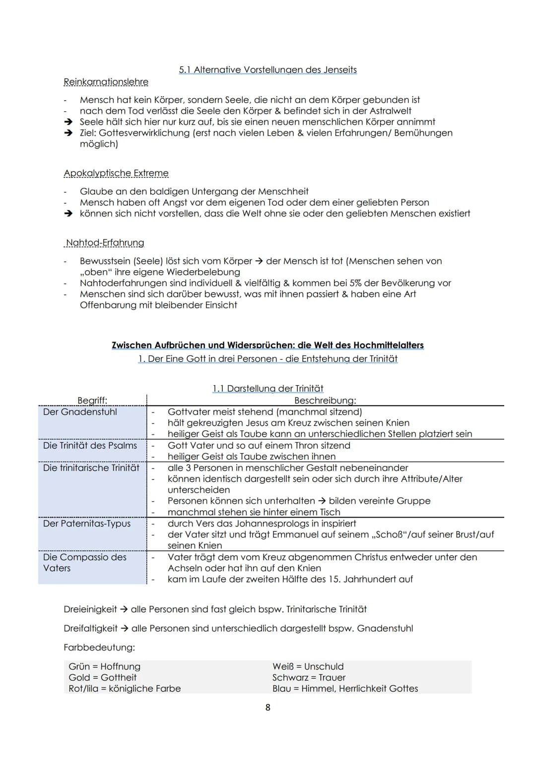 Religion GK - Abitur Zusammenfassung
Inhaltsverzeichnis
Die Anfänger (II): Von der Bewegung um Jesus zu den Gemeinden des Christus.
1. Der h