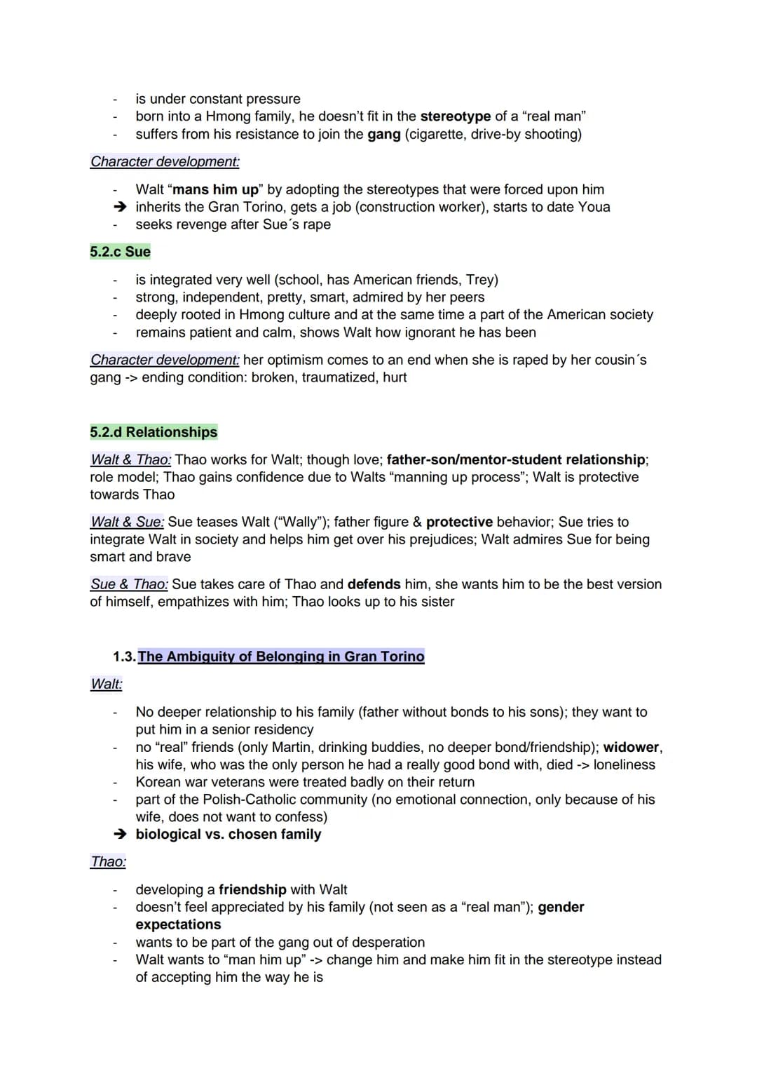 Englisch Abitur Bw - GRAN TORINO
1.1. The setting
Detroit:
Detroit's boom: motor city, mass car production (-> Ford)
→ Rise of population an