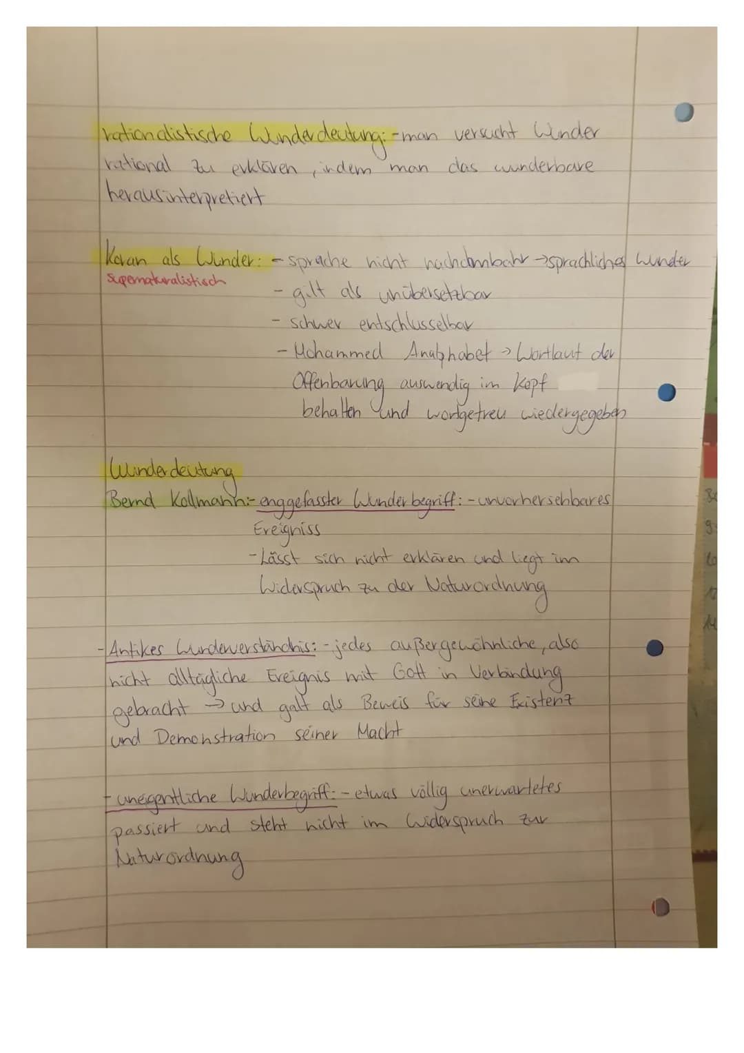 9
L
000000000000000000000
Vorabi Religion
Wunder deutungen
Gerd Theißen: Das unmittelbare Geschehen darf nicht
healsymbolisch
wortlich verst