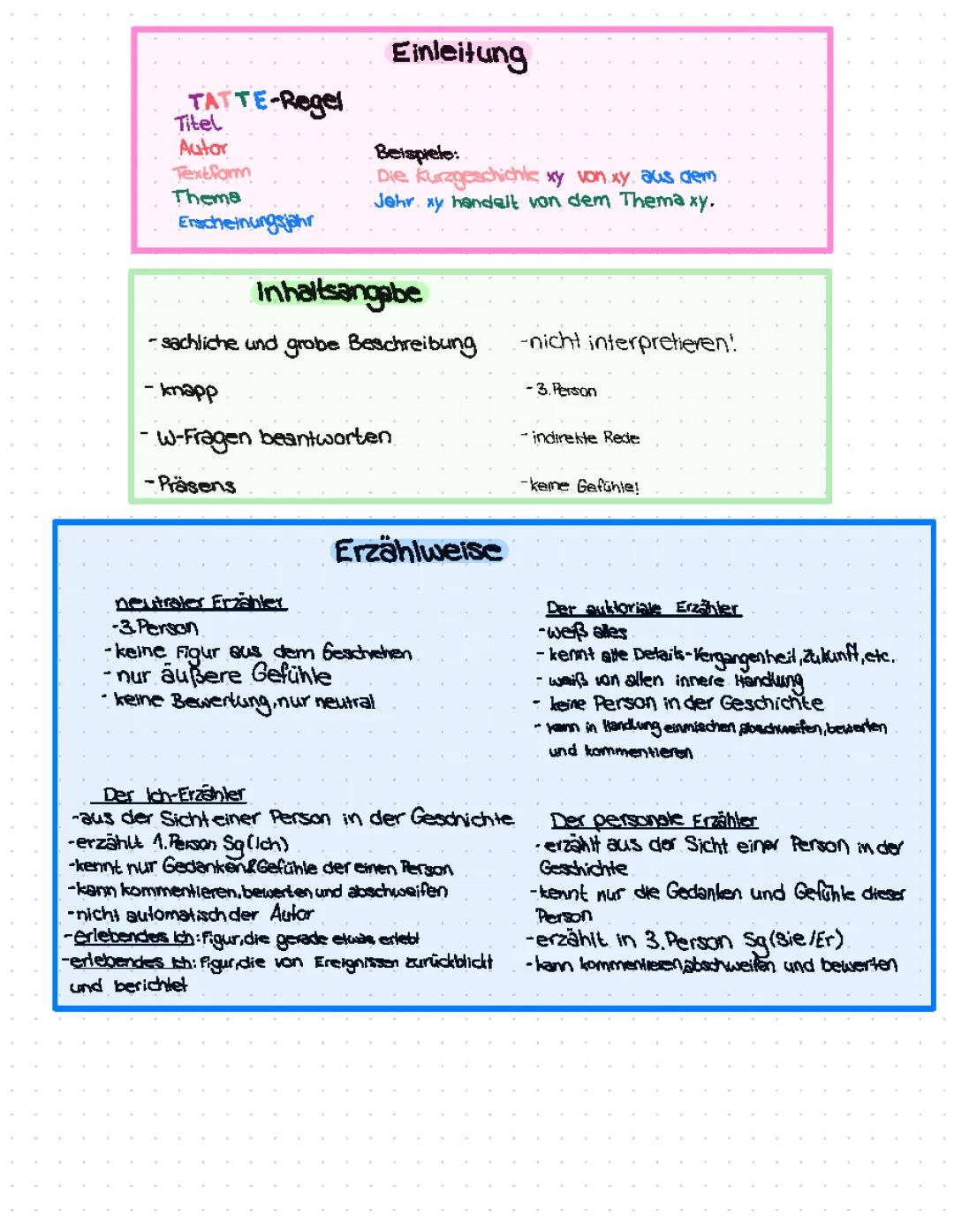 Kurzgeschichte analysieren
