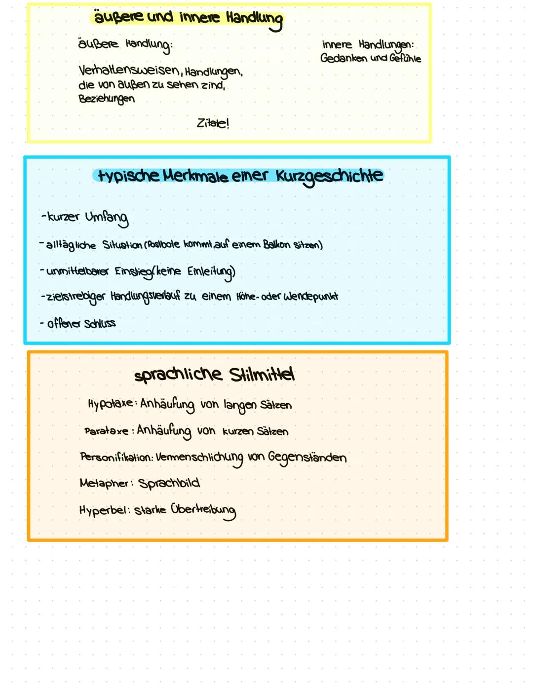 TATTE-Regel
Titel
Autor
Textform
Thema
Erscheinungsjahr
Einleitung
Beispiele:
Die Kurzgeschichte xy von xy aus dem.
Jahr xy handelt von dem 