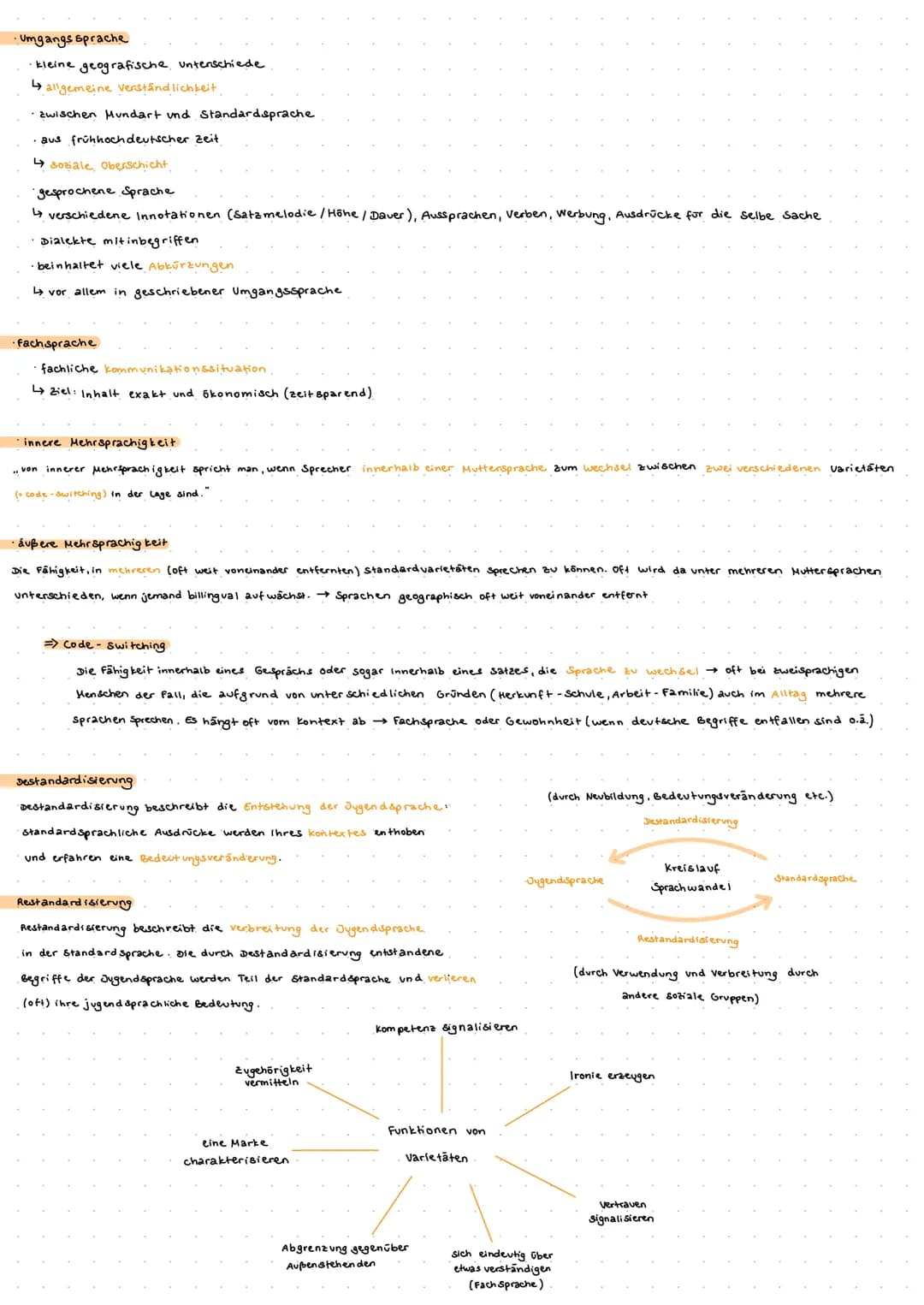 SPRACHVARIETÄTEN-
Sprachvarietat
Eine varietät ist eine Sprache (= subsprache). Es werden bestimmte komponenten des Sprachlichen Gesamtsyste