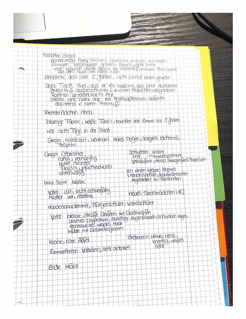 Deutsch
Franz Kafka
* 1883 in Prag geboren
altester Sohn einer jud. Kaufmannsfamilie
->Vaters Plan: Oberschicht/gesell. &ckon. Aufstieg (Her