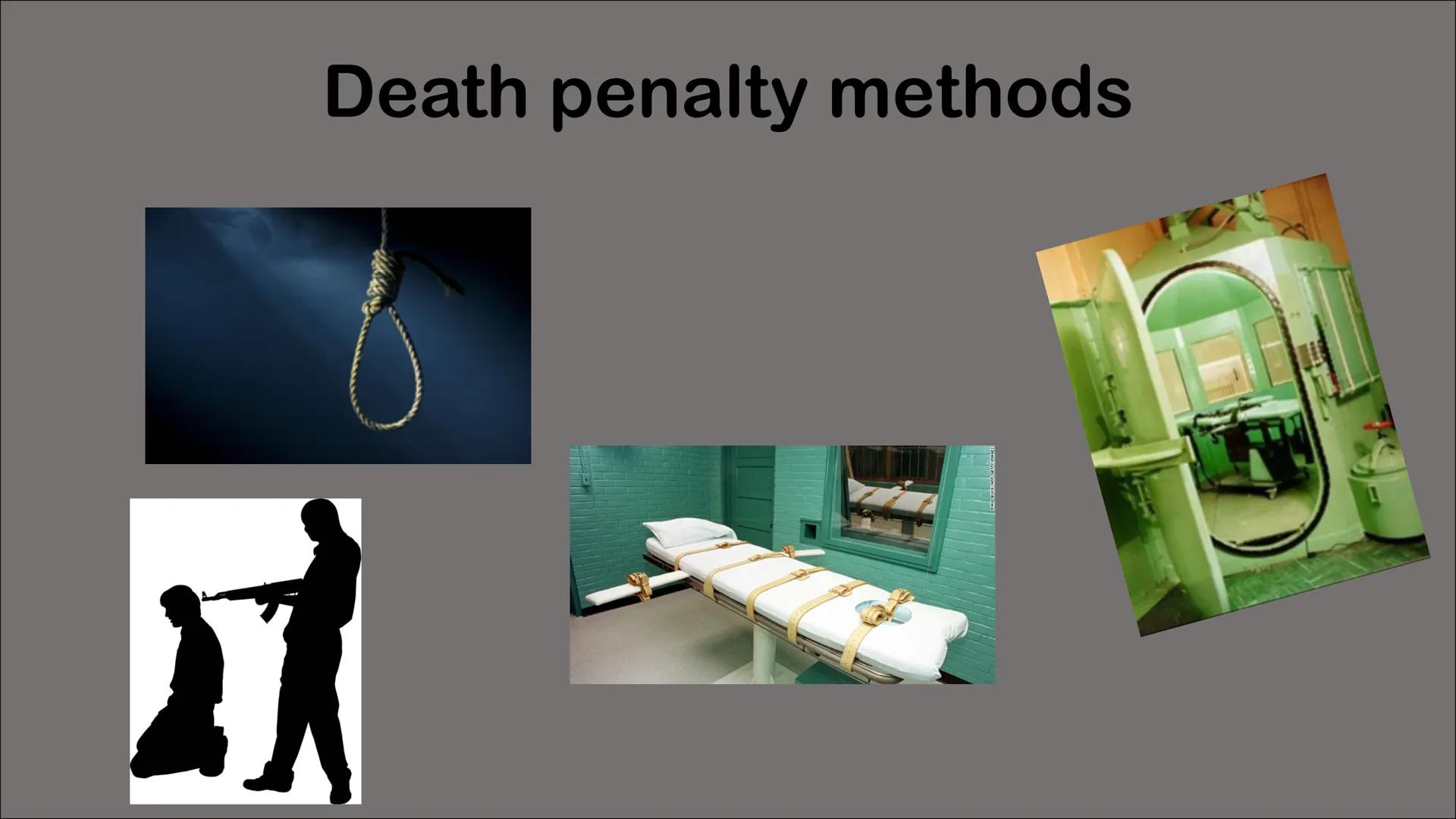 Death penalty
United States
DEATH PENALTY My presentation is about the death
penalty in the United States.
Table of contents
Worldwide there