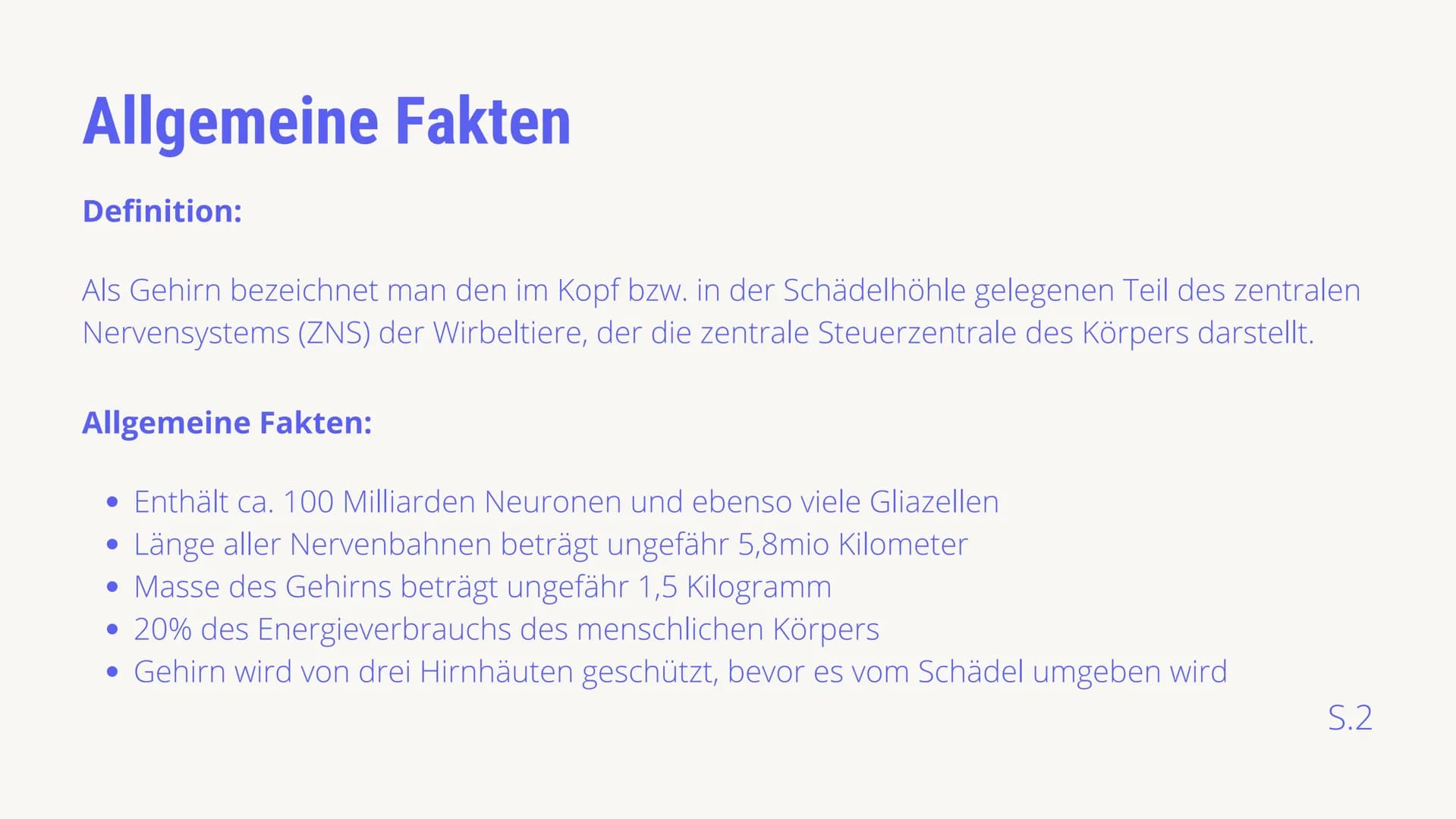 BIOLOGIE LEISTUNGSKURS
AUFBAU &
FUNKTIONSBEREICHE
DES GEHIRNS
von Luis von Randow & Timor Sediqi
14.12.2021
38 Gliederung
Timor: Allgemeine 