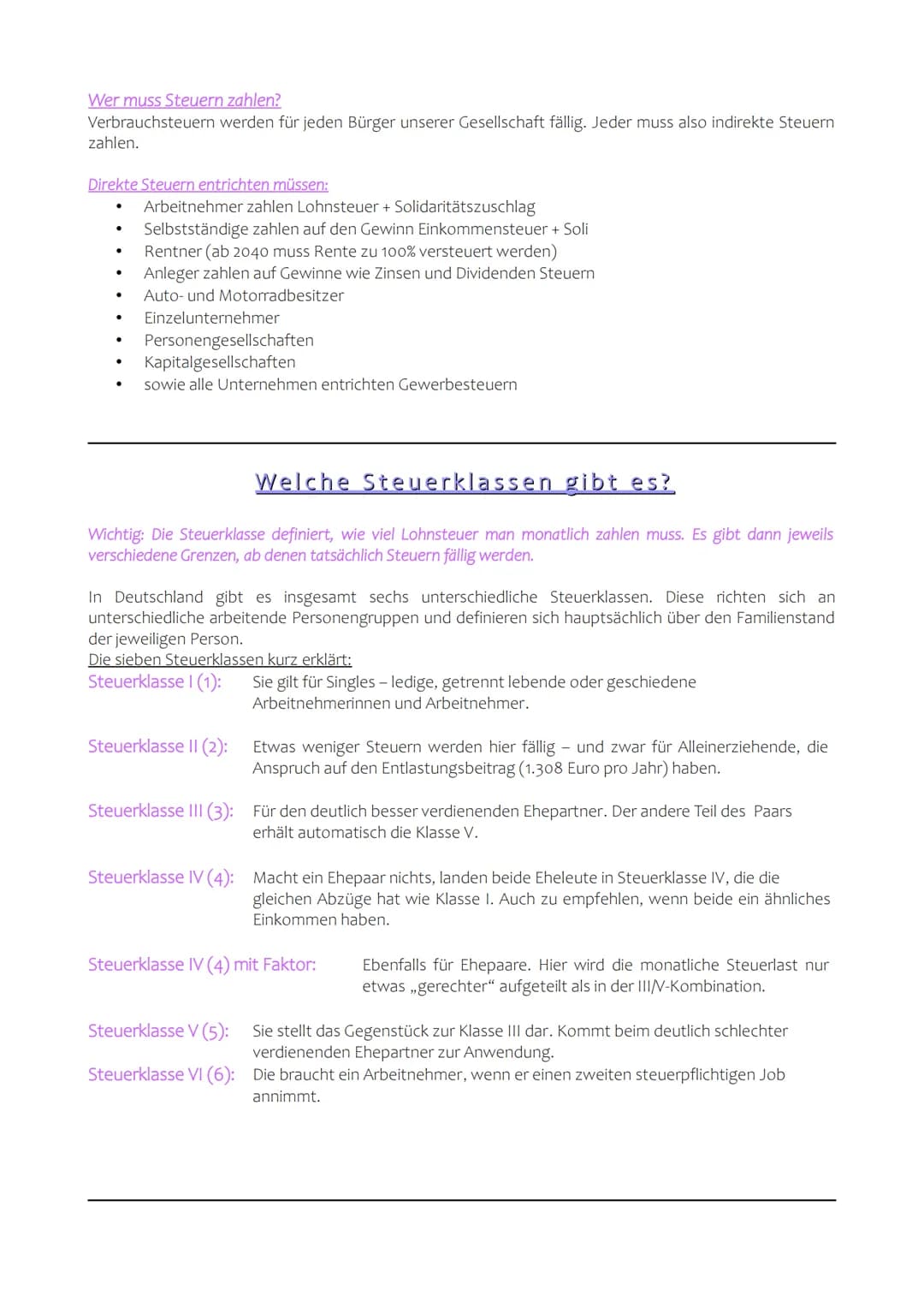 Definition: Steuern
Deutschland ist ein Steuerstaat. Das bedeutet, jede steuerpflichtige Person in Deutschland wird zu
Steuerabgaben aufgefo