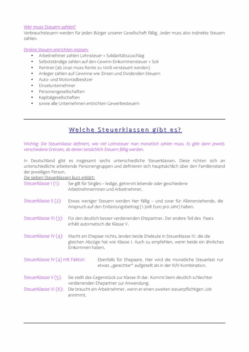 Definition: Steuern
Deutschland ist ein Steuerstaat. Das bedeutet, jede steuerpflichtige Person in Deutschland wird zu
Steuerabgaben aufgefo
