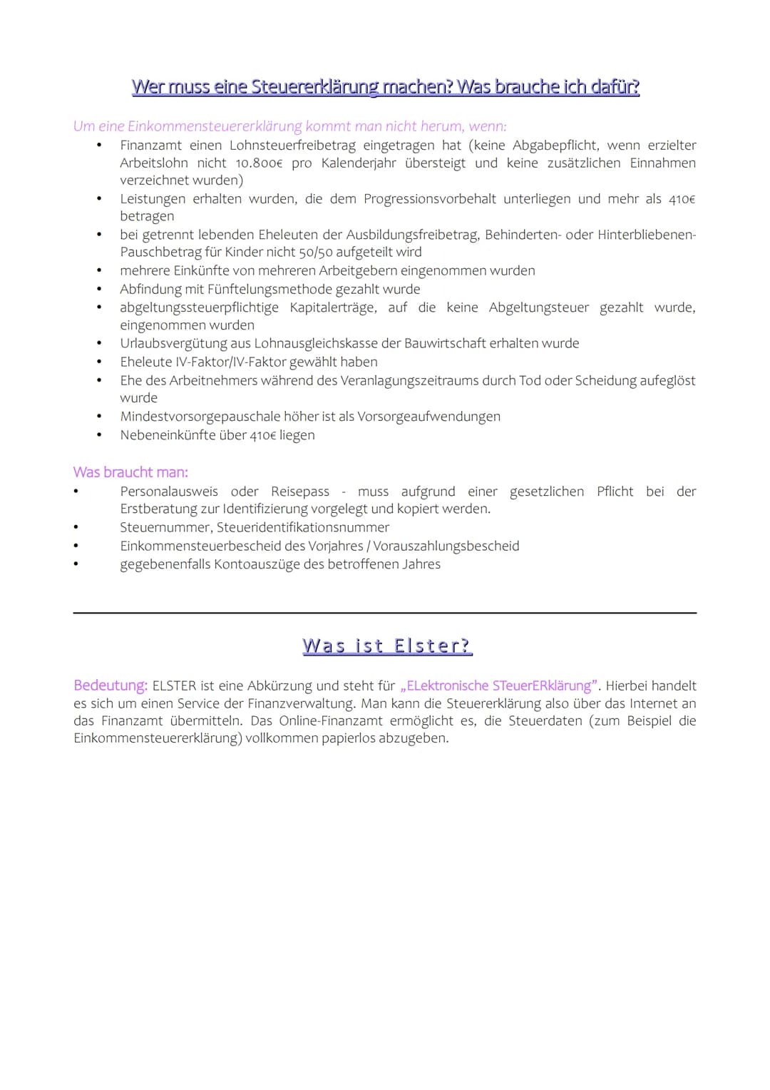 Definition: Steuern
Deutschland ist ein Steuerstaat. Das bedeutet, jede steuerpflichtige Person in Deutschland wird zu
Steuerabgaben aufgefo