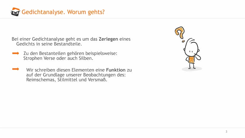 Gedichtanalyse
Angelika Dachtler
O examio
1 Agenda
Gedichtanalyse. Worum gehts?
Aufbau
Einleitung: Einleitungssatz, zeitliche Einorndung, In