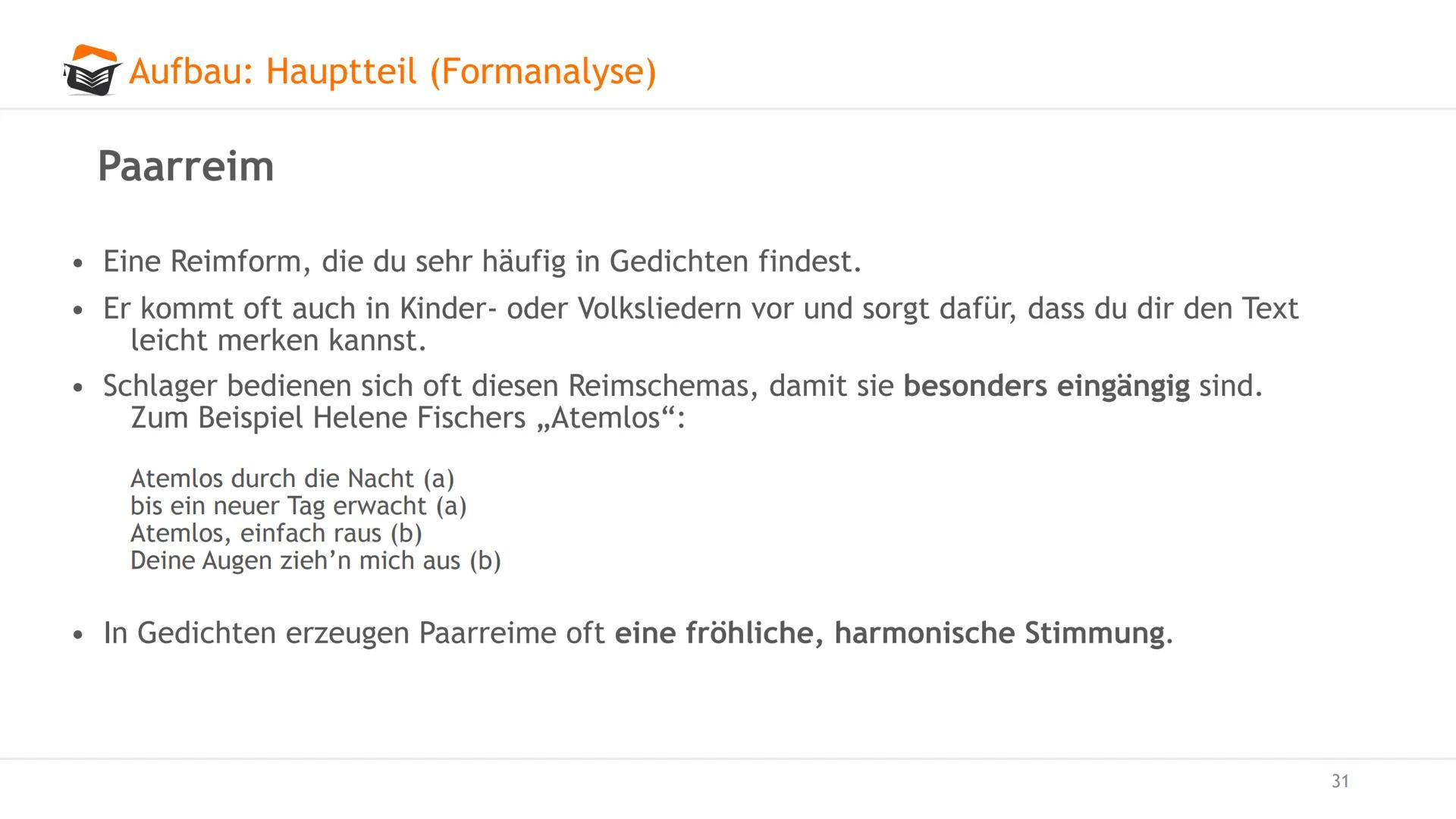 Gedichtanalyse
Angelika Dachtler
O examio
1 Agenda
Gedichtanalyse. Worum gehts?
Aufbau
Einleitung: Einleitungssatz, zeitliche Einorndung, In