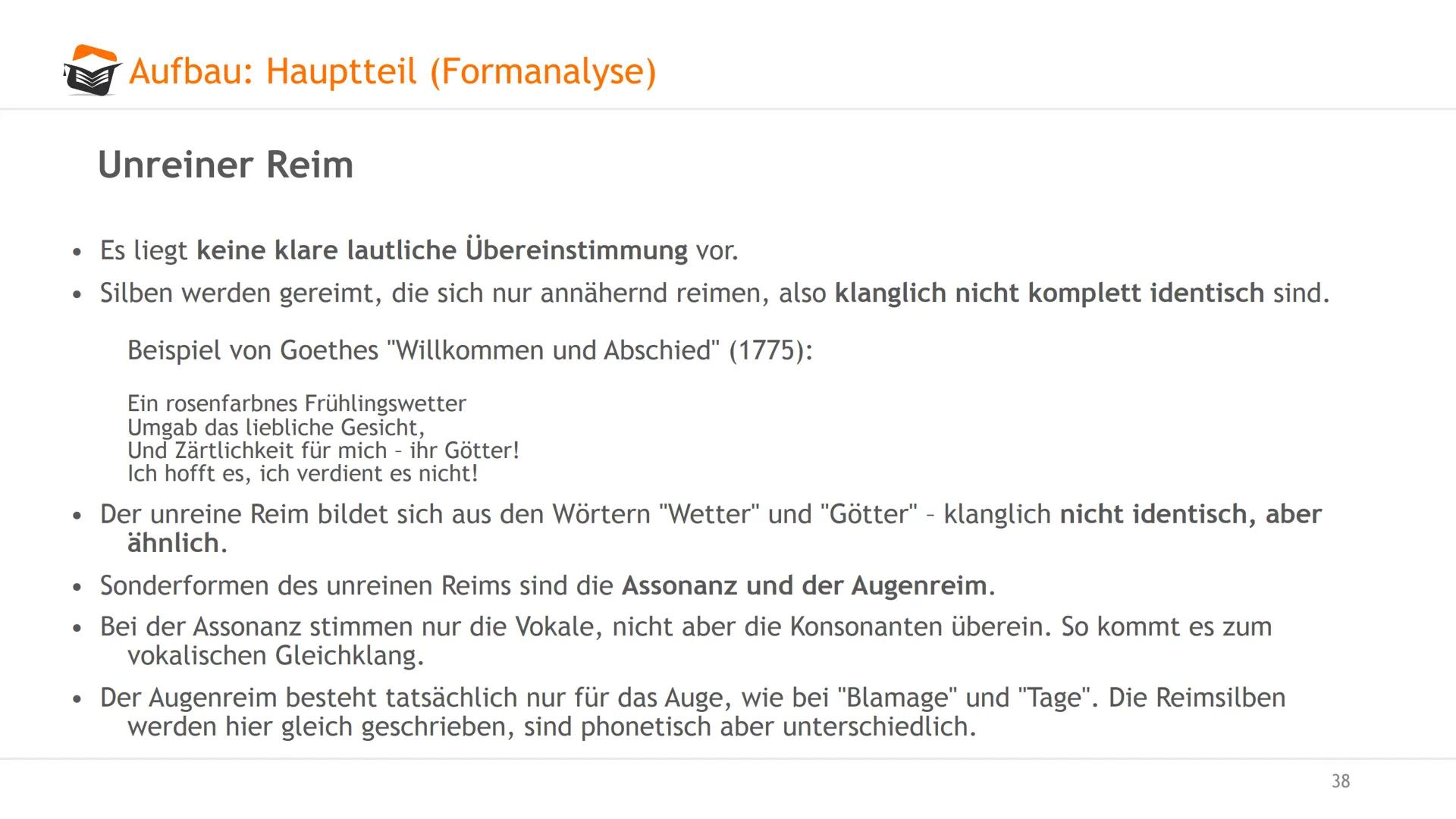 Gedichtanalyse
Angelika Dachtler
O examio
1 Agenda
Gedichtanalyse. Worum gehts?
Aufbau
Einleitung: Einleitungssatz, zeitliche Einorndung, In