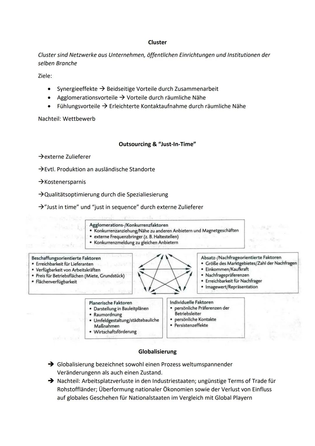# Wirtschaftsgeographie

Standortfaktoren

Der Standort eines Industriebetriebs resultiert aus der Abwägung der Standortfaktoren

→Gewinnmax