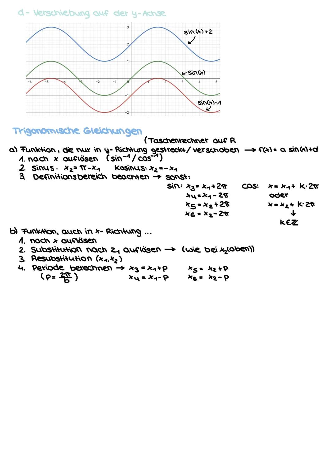 Sinus und kasinus im Dreieck
유
습
H
A
G
TT= 180
Trigonometrie
sinus/kosinus im Einheitskreis
P=1 → Hypotenuse hat die Länge 1
&
cos (K) = A
s