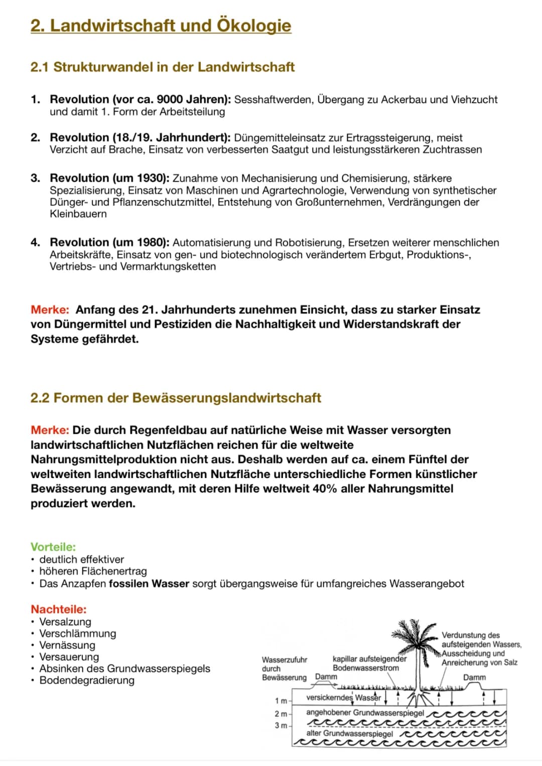 Landwirtschaft und Ökologie - Erdkunde Abitur 2023