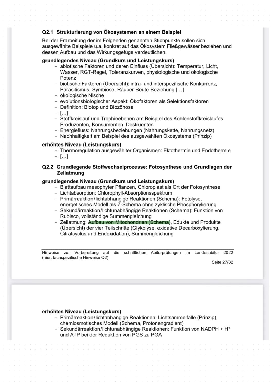 دار رنگی
ره
... Q2.1 Strukturierung von Ökosystemen an einem Beispiel
Bei der Erarbeitung der im Folgenden genannten Stichpunkte sollen sich