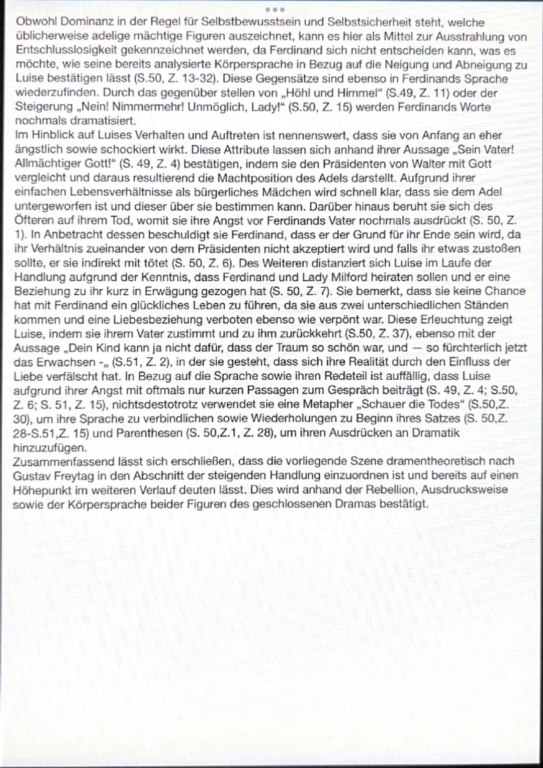 Szenenanalyse
Das bürgerliche Trauerspiel ,,Kabale und Liebe" verfasst von Friedrich Schiller aus dem Jahr
1784 thematisiert den Konflikt de