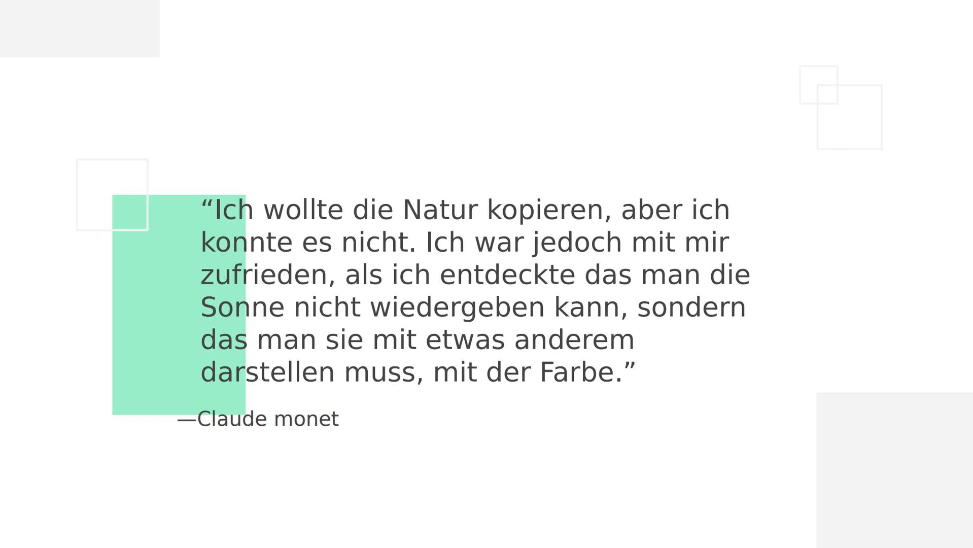 Mone
t
Mitbegründer des
Impressionismus Gliederu
ng
01
02
Biografie/ Geschichtliche
Lebenslauf
r Kontext
03
Typische
künstlerische
Merkmale
