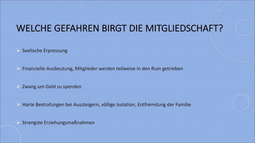 097
097
OhZ
022
150
160 170
180
190
200
210
220
EINE PRÄSENTATION VON HENNA QADIR
SCIENOLOGY INHALTSANGABE
Scientology
Glaubensbekenntnis
La