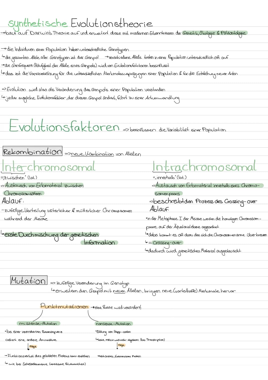 Evolution
LAMARCK-Vererbung erworbener Eigenschaften
von einem kontinuidlichen Artenwardel aus & von der
4
+ geht.
Kerngedanken
ojede Art st