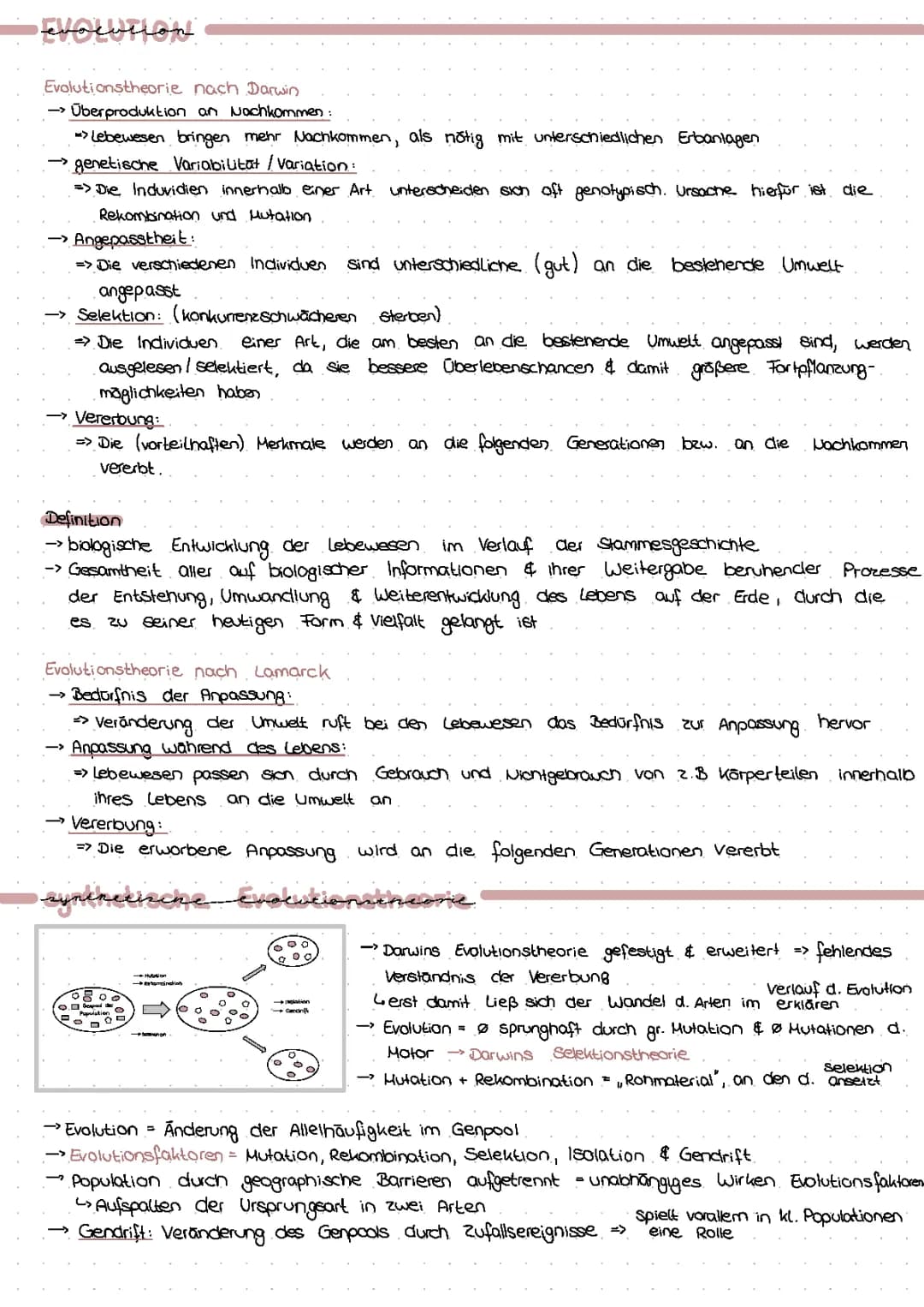 Abiturzusammenfassung Biologie
