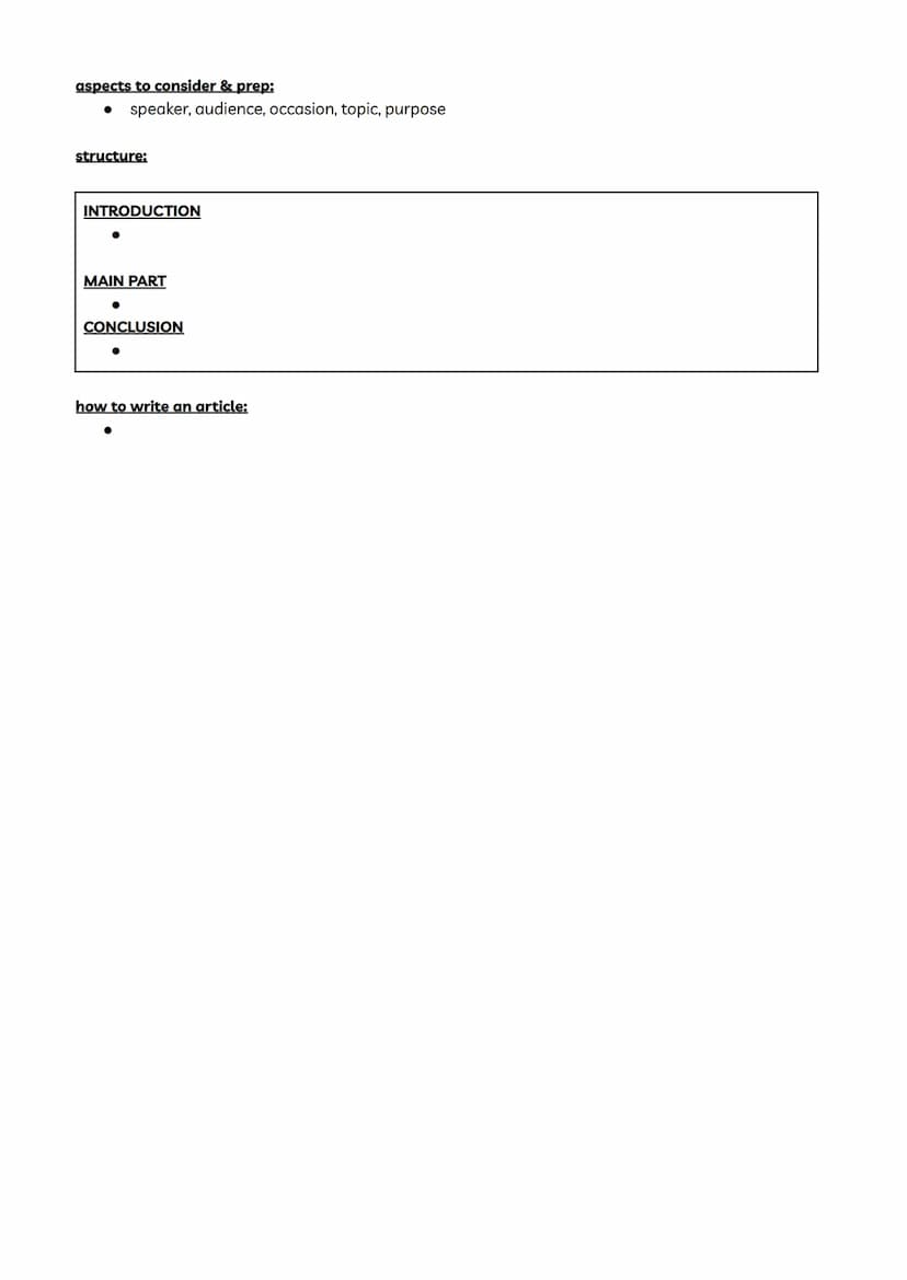 Englisch Abitur
AUFGABE A1
the task could be:
●
●
ANALYSIS & SUMMARY
aspects to consider:
●
●
structure:
introduction:
Sum up the informatio