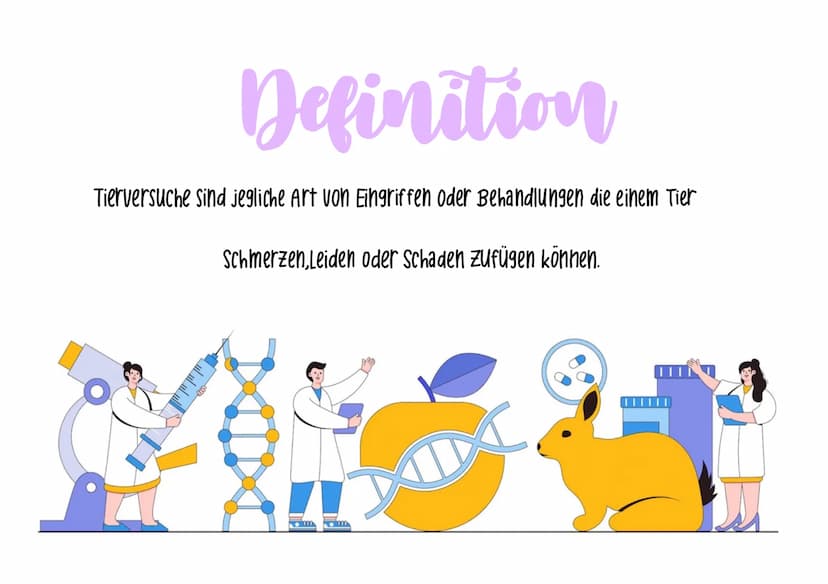 Tierversuche
Referat von Lilly Ly Ann Eckstein
الباملا
ال... الا ..لا
IDH
+
>
VACCINE-A Ting Gliederung
-Definition
-Wofür werden Tierversuc