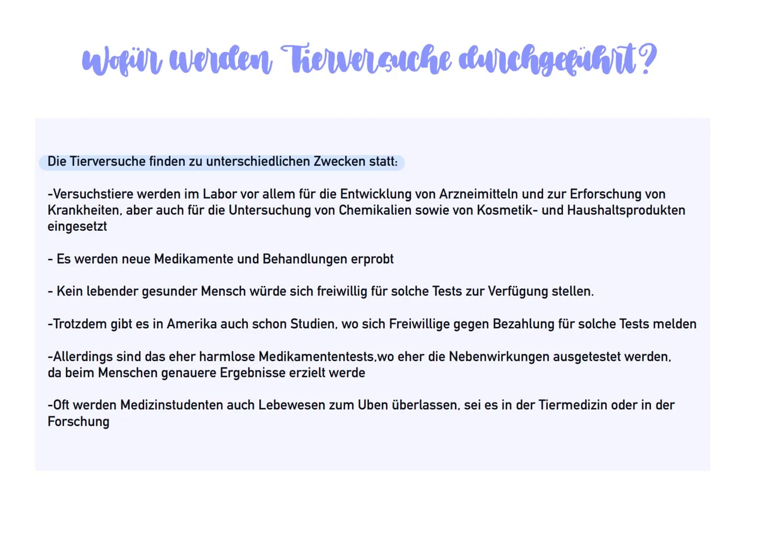 Tierversuche
Referat von Lilly Ly Ann Eckstein
الباملا
ال... الا ..لا
IDH
+
>
VACCINE-A Ting Gliederung
-Definition
-Wofür werden Tierversuc