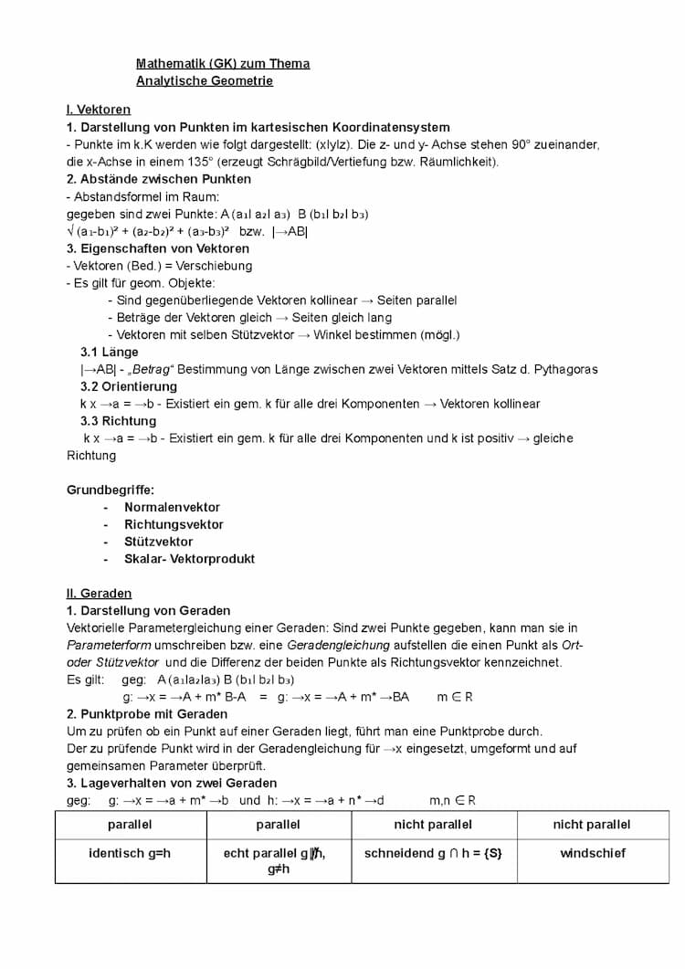 Know Analytische Geometrie thumbnail