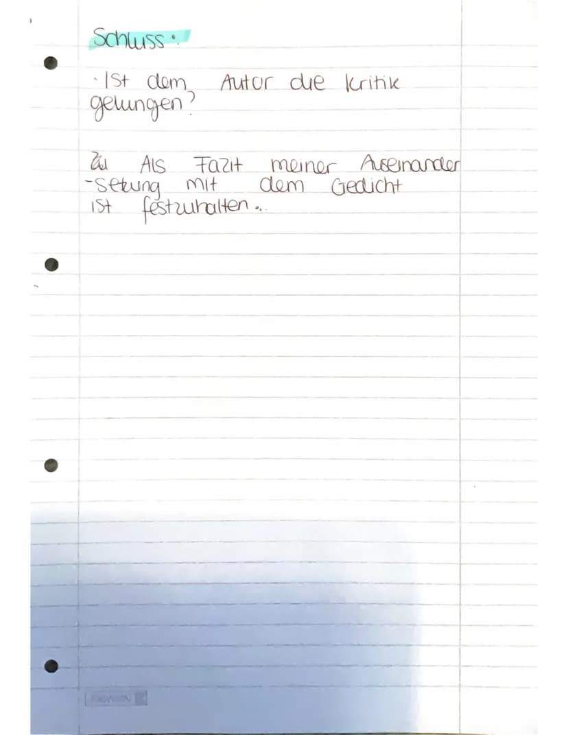 Argumentativer Dreischritt
4. Benauplung I These
2. Beleg
- Textbeleg / Zitat als Beweis
13. Begrundung - Erklaring
Sprache t
-kunstvoll
1-p