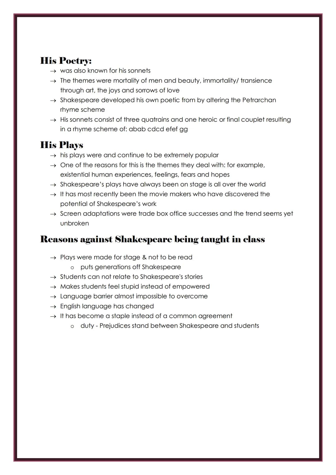 WILLIAM SHAKESPEARE
ELIZABETHAN AGE
→ Absolute monarchy
O Divine right God given
O
As well as the social order
→ Queen Elizabeth I. (1533-16