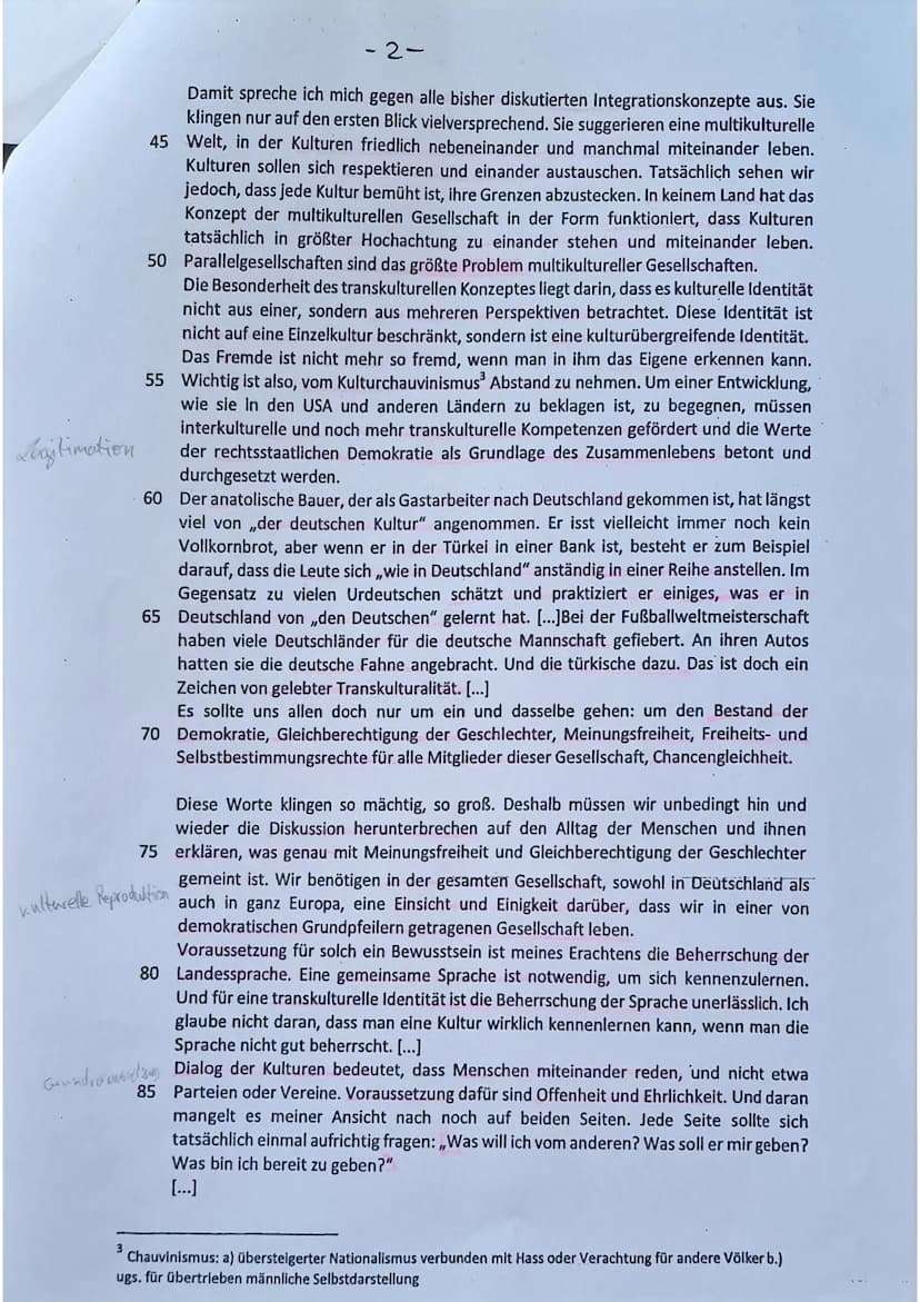 GK EW Q2
Name:
Abiturvorklausur (Vorschlag 1)
Aufgabenstellung:
Quelle:
Seyran Ates: Der Multikulti-Irrtum. Wie wir in Deutschland besser zu