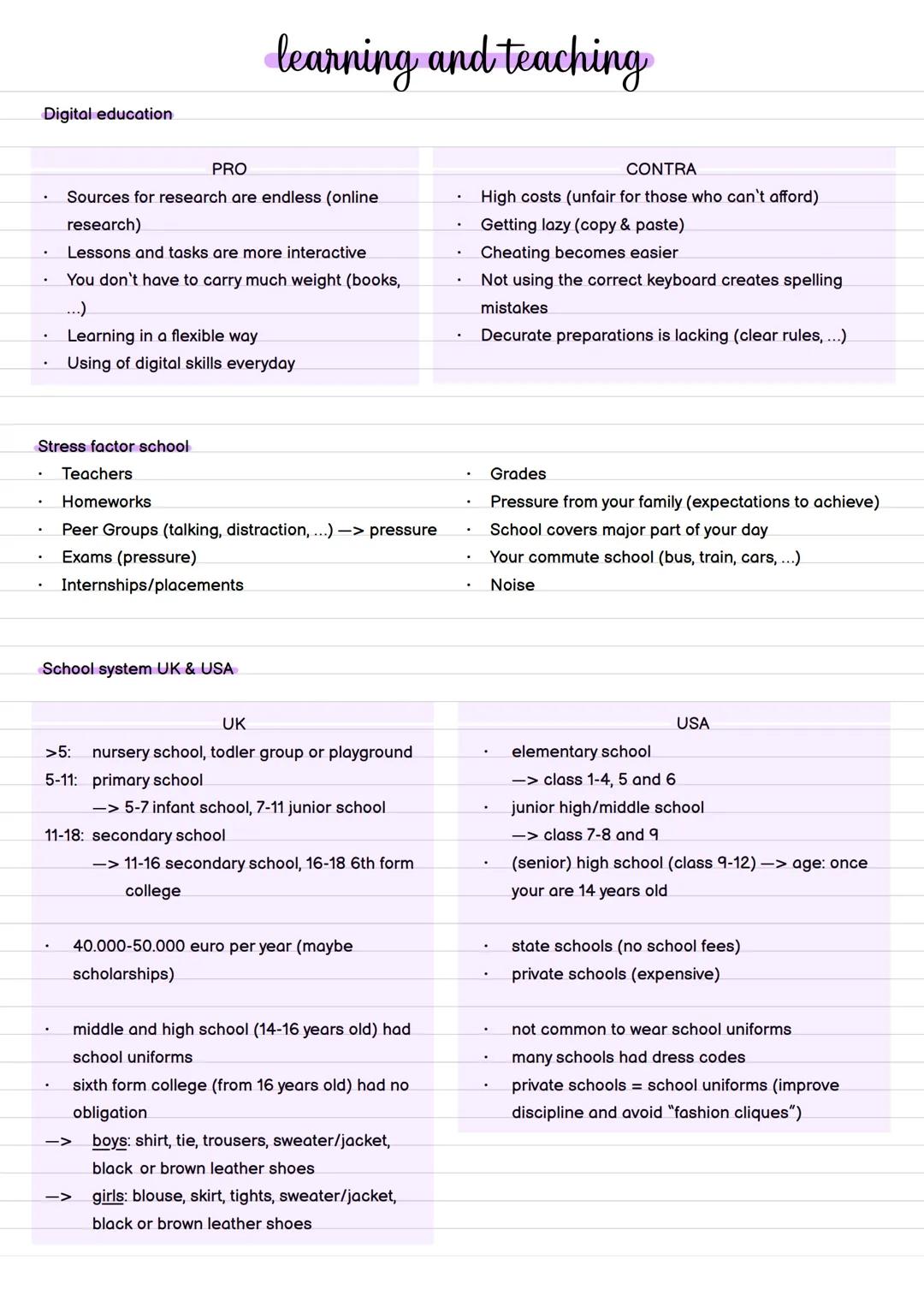 Abiturzusammenfassung BK
Texte schreiben
summary, analysing non-fictional and fictional
texts, analysing statistics. comment/discussion,
med