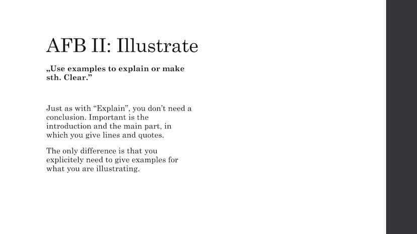 Operatoren: Englisch LK For all Operatoren,
remember:
Short forms like „it's“ and „he's/she's/they're" are not allowed and will
be counted t