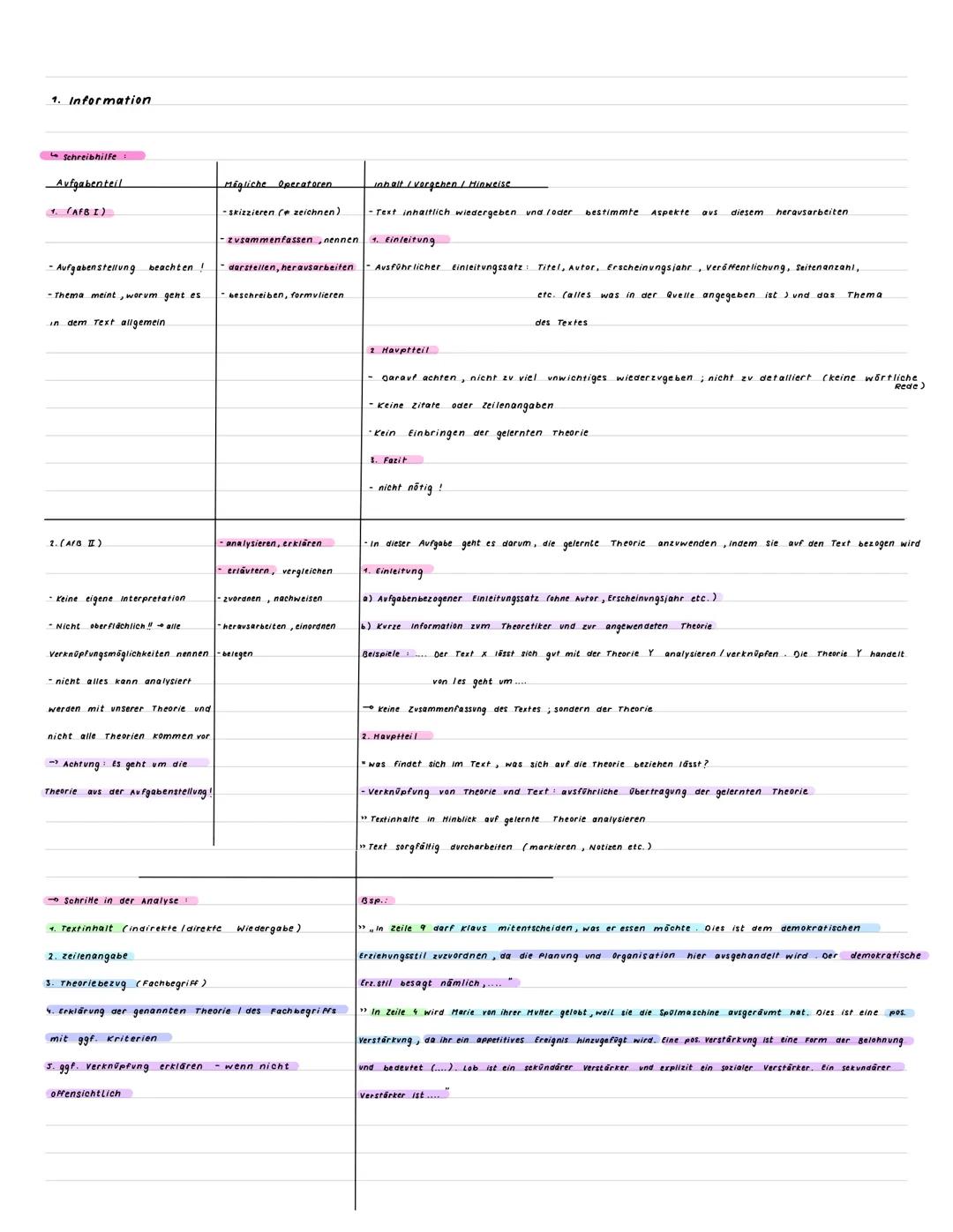  Pädagogik - Klausur - Lernzettel
1. Information / Schreibhilfen
2. das Instanzenmodell nach Frevd
3. Eisbergmodel
4. ICH-Schwächen
3. Handl