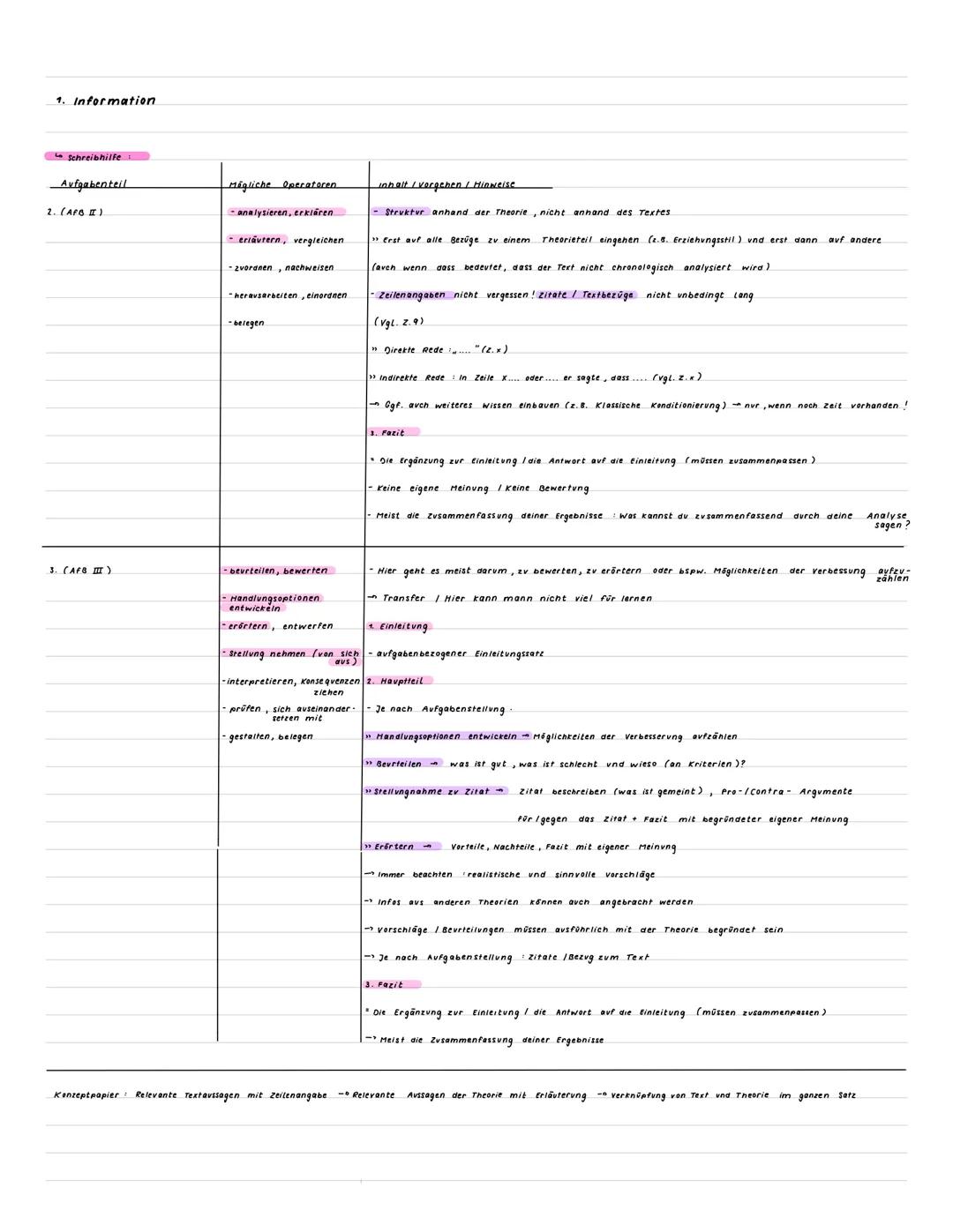  Pädagogik - Klausur - Lernzettel
1. Information / Schreibhilfen
2. das Instanzenmodell nach Frevd
3. Eisbergmodel
4. ICH-Schwächen
3. Handl