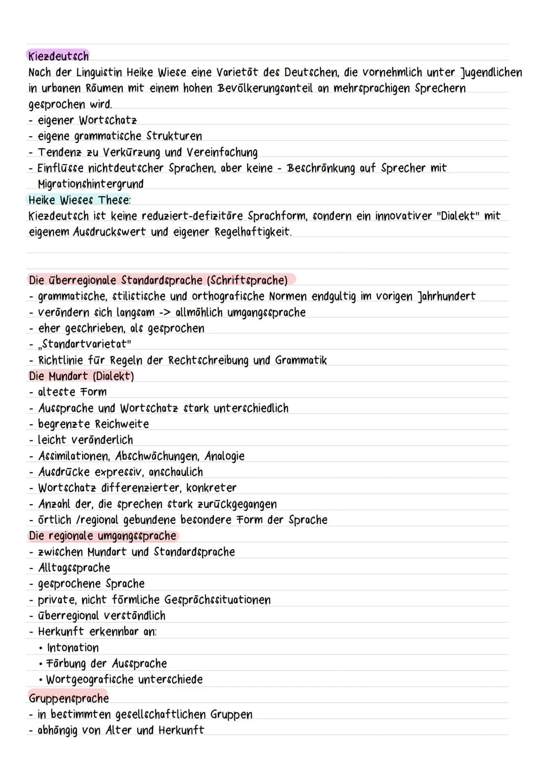 Sprache Spracherwerbstheorien
Spracherwerb der unbewusste Prozess, der beim Erlernen der Muttersprache in
natürlicher Umgebung stattfindet
Ü