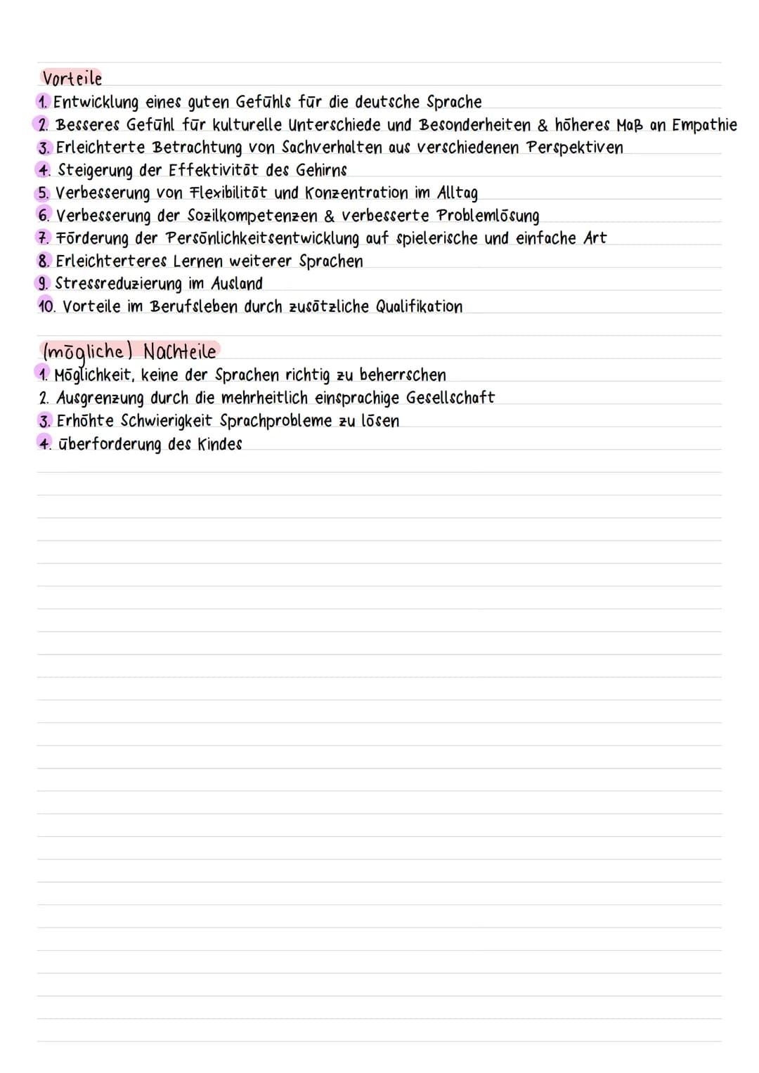 Sprache Spracherwerbstheorien
Spracherwerb der unbewusste Prozess, der beim Erlernen der Muttersprache in
natürlicher Umgebung stattfindet
Ü
