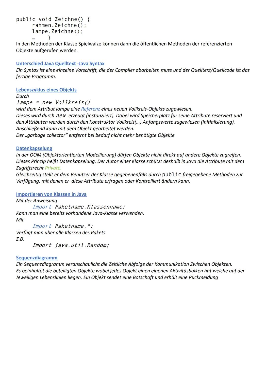Attribute
Ein Attribut hat einen Bezeichner und einen Datentyp, der angibt, welche Art von Werten es annehmen
kann. Das Attribut eines Objek