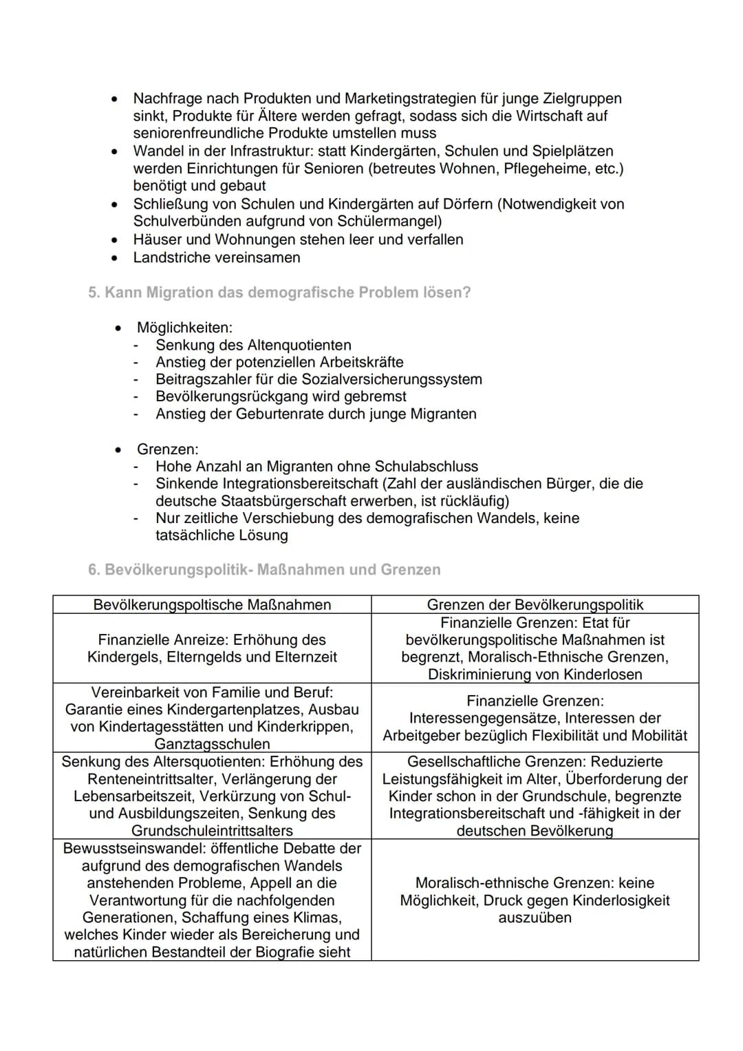 1. Ursachen für den demografischen Wandel
Nach der Wiedervereinigung der beiden deutschen Staaten 1990
Geburtenrückgang: Unsicherheit hinsic