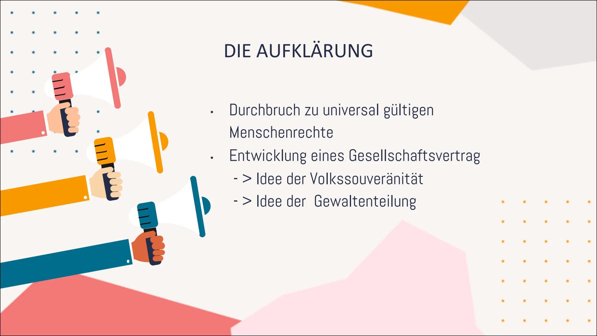 1/1
Menschenrechte
III. M
Gliederung
01
DEFINITION
Was versteht man unter Menschenrechte?
Die Entwicklung der
02 Menschenrechte
Von der Anti