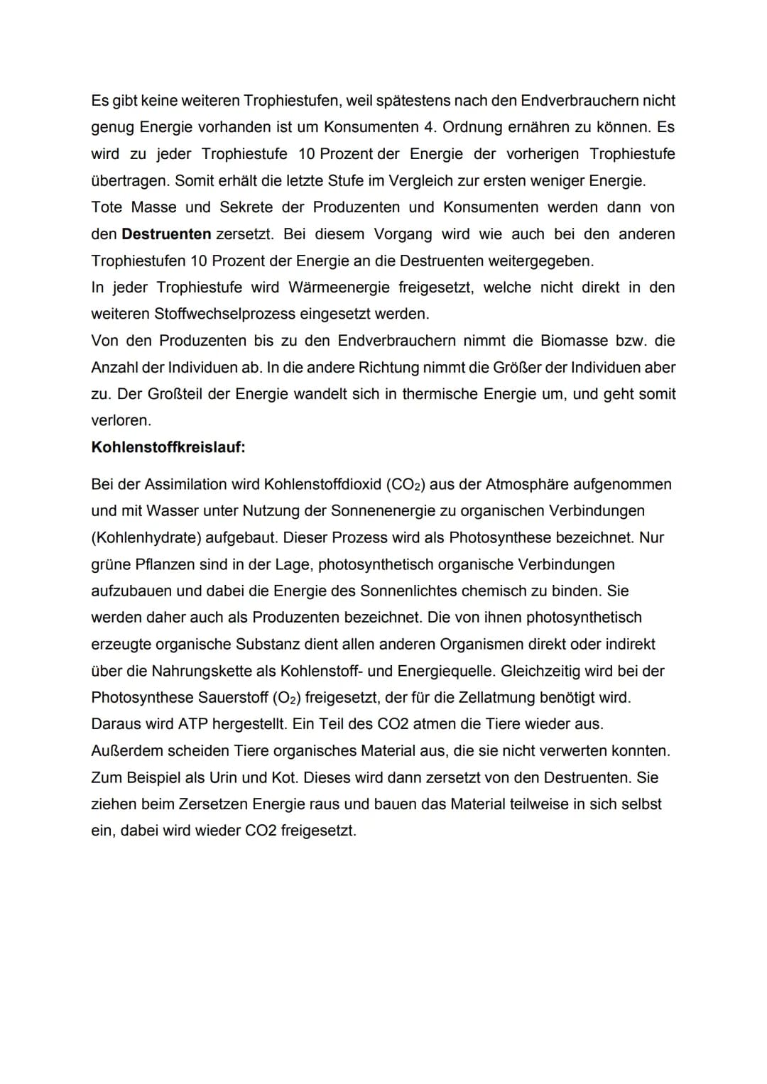 Ökologie
Ökologie: Teilbereich der Biologie, beschäftigt sich mit den Wechselwirkungen
zwischen belebter und unbelebter Umwelt und gegenseit