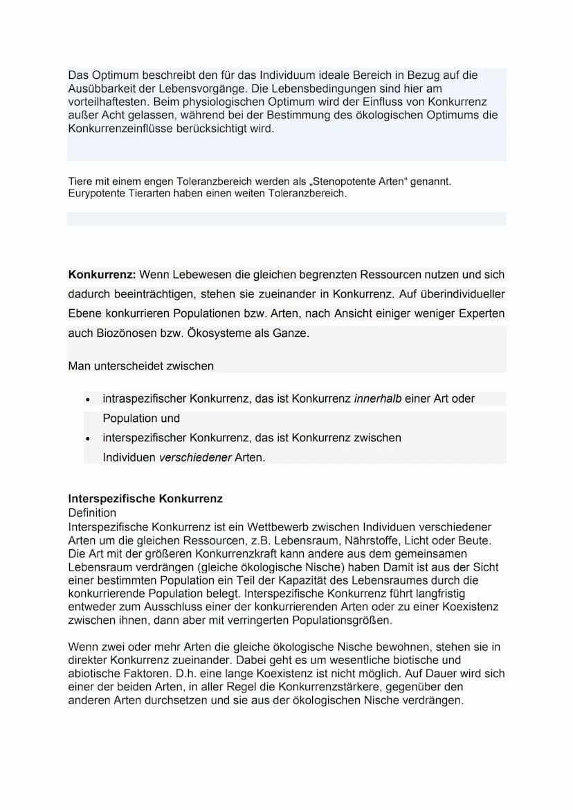 Ökologie
Ökologie: Teilbereich der Biologie, beschäftigt sich mit den Wechselwirkungen
zwischen belebter und unbelebter Umwelt und gegenseit